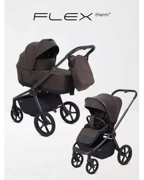 Коляска 2 в 1 Rant Flex Soft Therm Shine brown 2025