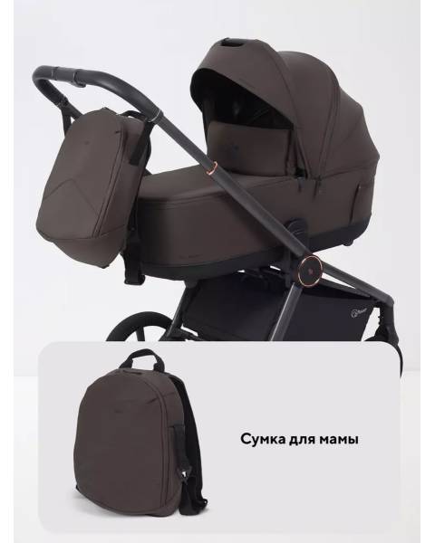 Коляска 2 в 1 Rant Flex Soft Therm Shine brown 2025
