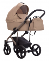 Детская коляска Bebetto Magnum Light 2 в 1 01 бежевый бежевая рама