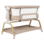 Кроватка приставная для новорожденного Farfello ARIA Linen beige/Льняной бежевый