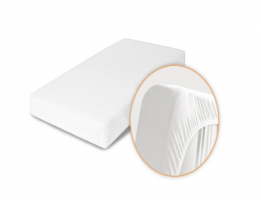 Защитный непромокаемый наматрасник Alis МАШЕНЬКА с бортами белый