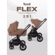 Детская коляска 2 в 1 Rant Flex 2025 RA076 Brownie