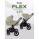 Детская коляска 2 в 1 Rant Flex 2025 RA076 Light green