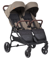 Прогулочная коляска для двух детей Farfello Max бежевый Mx-2