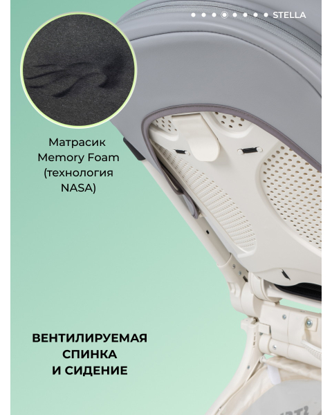 Детская прогулочная коляска Farfello Stella Уникальный Серый/Unique Grey STL-2
