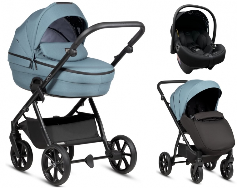 Детская коляска Tutis Uno 6 Plus Essential collection 3 в 1 с автокреслом Elo Lux EduSky Black 1602143 Menta