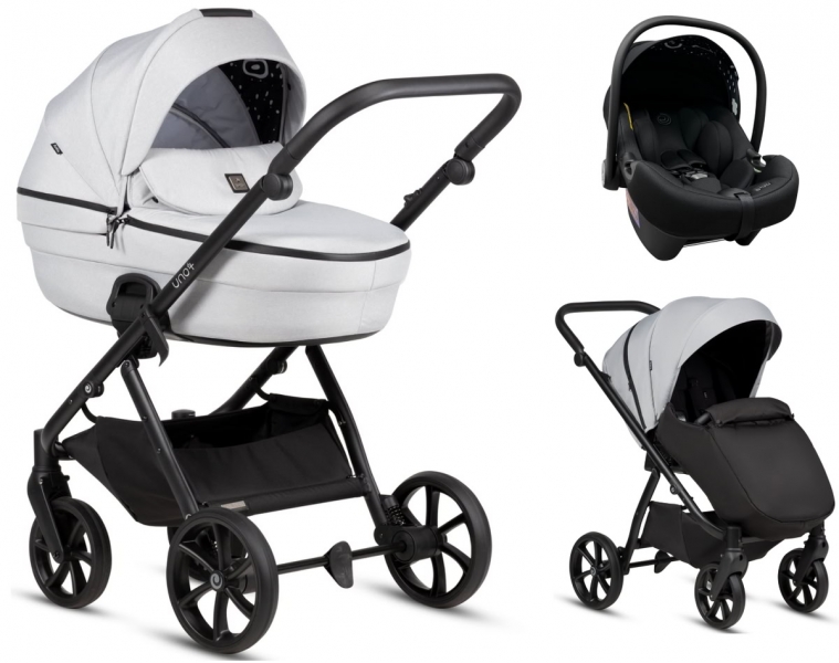 Детская коляска Tutis Uno 6 Plus Essential collection 3 в 1 с автокреслом Elo Lux EduSky Black 1602142 Risso