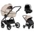 Детская коляска Tutis Uno 6 Plus Essential collection 3 в 1 с автокреслом Elo Lux EduSky Black 1602180 Beige