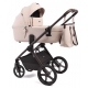 Коляска детская Peppy Monaco thermo 2 в 1 Beige (Молочный) рама серо-коричневая