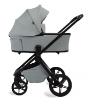 Коляска детская Peppy Monaco Plus 2 в 1 Mint (мятный), рама черная