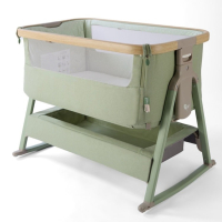 Колыбель приставная Tutti Bambini CoZee Air 2 с колесами Drifted Oak/Eucalyptus