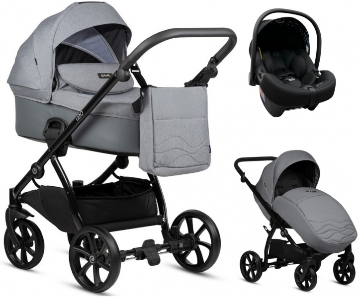 Детская коляска Tutis Leo Plus 3 в 1 227 Stone grey