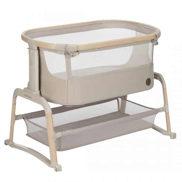 Колыбель Maxi-Cosi Iora Air Beyond (c колесами), Classic Beige Eco (Графитовый)