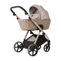 Коляска Adamex Vivo Natura 3 в 1 V-4-CAPPUCCINO (БЕЖ. КОЖА)