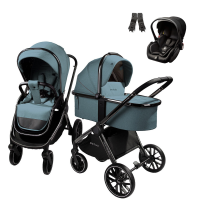 Детская коляска AmaroBaby Motus V2 3 в 1 бирюзовый