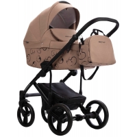 Детская коляска Bebetto Magnum Light SE 2 в 1 06 т.бежевый, черная рама