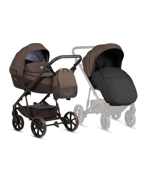 Коляска 2 в 1 Tutis Viva 6+ Essential, Espresso (067)