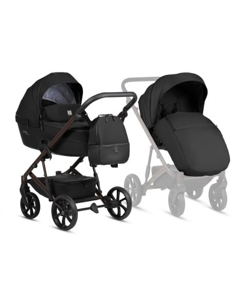 Коляска 2 в 1 Tutis Viva 6+ Essential, Caviar (070)