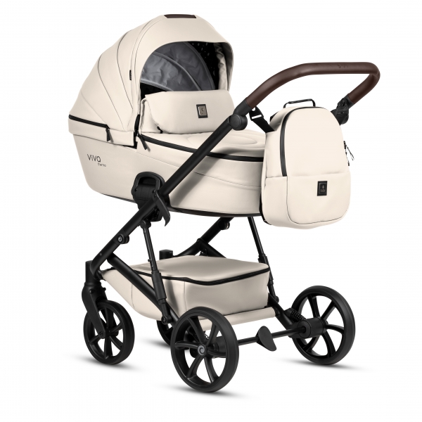 Коляска 2 в 1 Tutis Viva 6+ Leather, Vanilla (086)