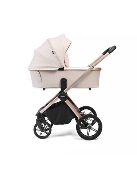 Коляска детская Peppy Monaco 2 в 1 Beige (бежевый), рама беж, шлифованный алюминий 2026