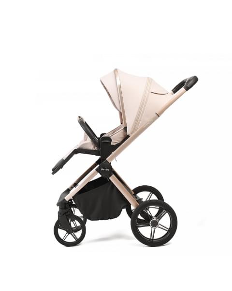 Коляска детская Peppy Monaco 2 в 1 Beige (бежевый), рама беж, шлифованный алюминий 2026