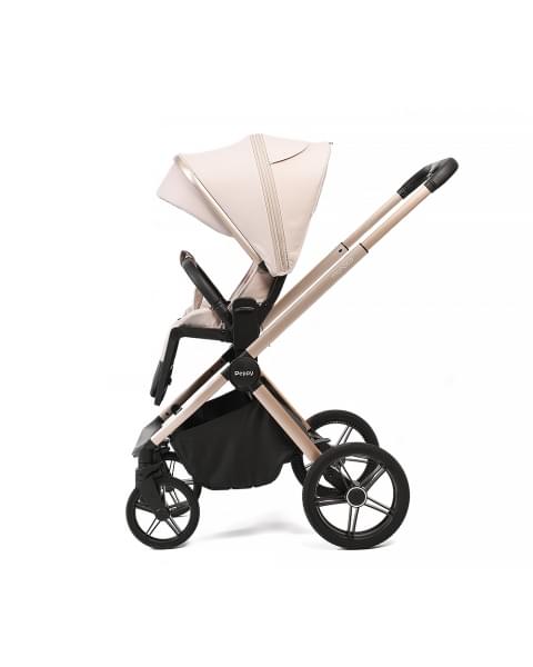 Коляска детская Peppy Monaco 2 в 1 Beige (бежевый), рама беж, шлифованный алюминий 2026