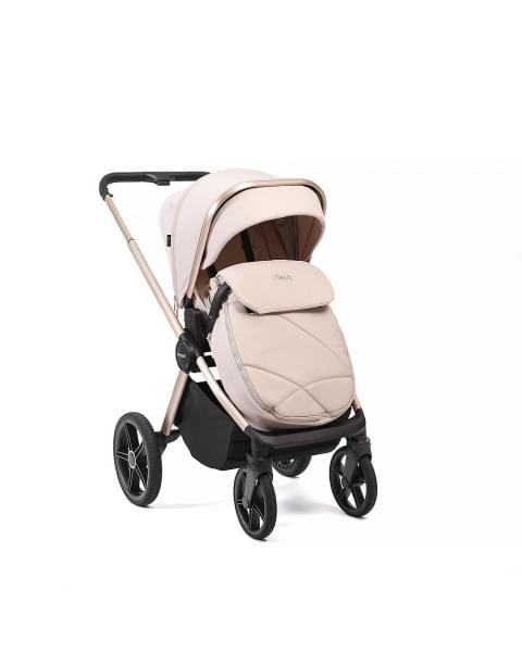 Коляска детская Peppy Monaco 2 в 1 Beige (бежевый), рама беж, шлифованный алюминий 2026