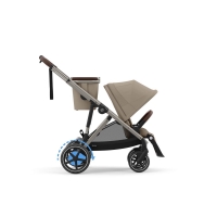 Прогулочная коляска для двойни Cybex Gazelle S Almond Beige (Миндально-бежевый)