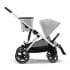 Прогулочная коляска для двойни Cybex Gazelle S Lava Grey (светло-серый)