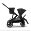 Прогулочная коляска для двойни и погодок Cybex Gazelle S Moon Black (Черный) рама Black Frame (Черная)