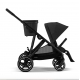 Прогулочная коляска для двойни и погодок Cybex Gazelle S Moon Black (Черный) рама Black Frame (Черная)