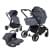 Детская коляска Farfello Baby Shell 3 в 1 2024 серый