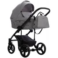 Детская коляска Bebetto Magnum Light SE 2 в 1 07 св.серый, черная рама