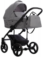 Детская коляска Bebetto Magnum Light SE 2 в 1 07 св.серый, черная рама