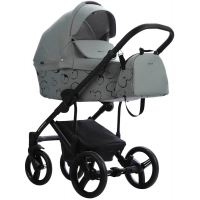 Детская коляска Bebetto Magnum Light SE 2 в 1 09 шалфей, черная рама