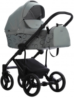 Детская коляска Bebetto Magnum Light SE 2 в 1 09 шалфей, черная рама