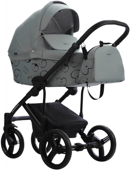Детская коляска Bebetto Magnum Light SE 2 в 1 09 шалфей, черная рама