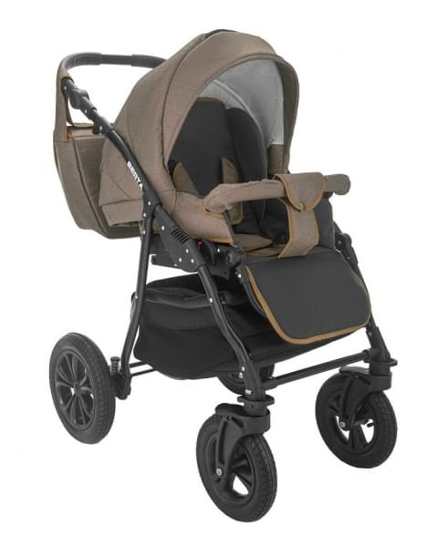Детская коляска Alis Berta 2 в 1 Be11 св.коричневый