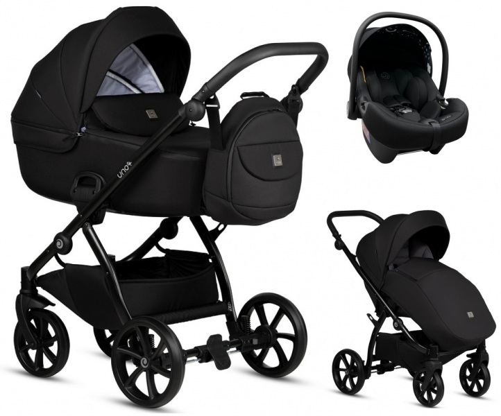 Коляска 3 в 1 Tutis Uno 5+ Essential Collection, Charcoal (100)