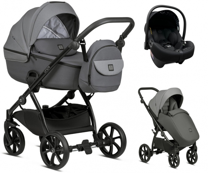 Коляска 3 в 1 Tutis Uno 5+ Earth Collection, Grey (022)
