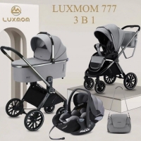 Коляска детская Luxmom 777 Fantis 3 в 1 серый
