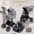 Коляска детская Luxmom 777 Fantis 3 в 1 серый