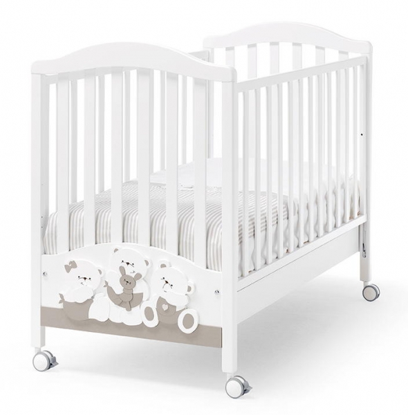 Детская кровать Erbesi Mirtillo белый/песочный